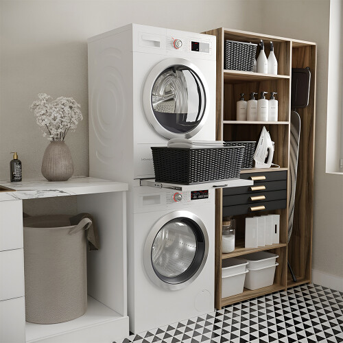 Living And Home Dryer Washing Machine Stacking Kit