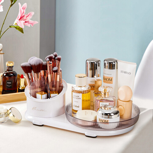 Living And Home Rotating Tray Makeup Organizer