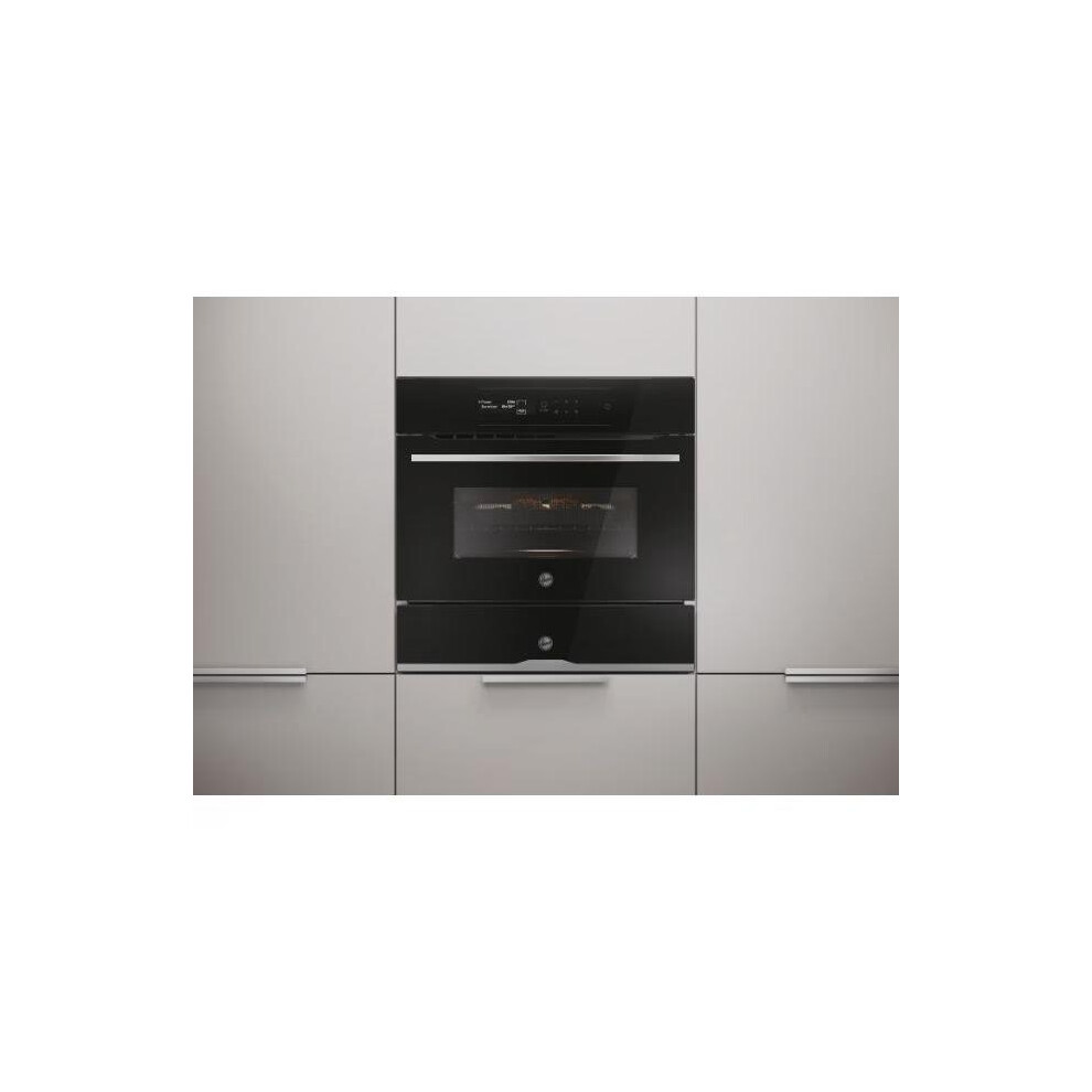 Hoover Hmc34c5s0 Built-In Compact Microwave Oven Stainless Steel 34L Black