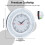 (Silver) Crushed Diamond Mirrored Wall Mirror Clock 7