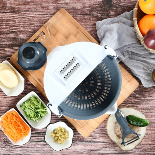 Living And Home Multi-Function Vegetable Grater Set with Drain Basket 2