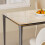 Rectangle Kitchen Dining Table Sintered Stone Tempered Glass Top 10