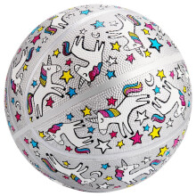 INPODAK Basketball Size 5, Girls Basketball, 27.5 Basketball for Kids Outdoor, Unicorn Basketball, Ball Game for Kids Toddler Kids Teens Youth