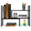 Hossejoy Adjustable MDF Desktop Bookshelf Desk Storage Organizer Display Shelf Rack, Counter Top Bookcase, Black 4