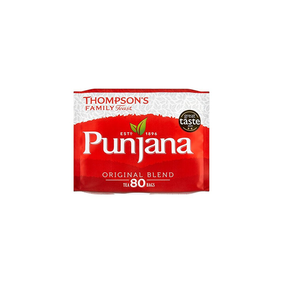 Punjana Tea Bags - 80 Tea Bags (Pack 3)