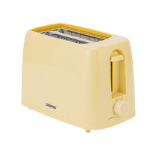 (Beige) Geepas 2Slice Toaster 6Level Browning Control 650W