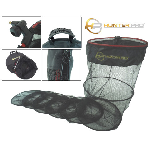 Hunter Pro 3mtr/10ft Keep Net With Bank Stick & Carry Bag.