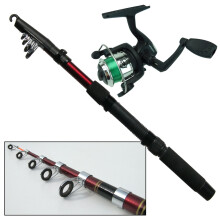 Hunter Pro Junior / Beginners 2m Fishing Rod & Reel Set
