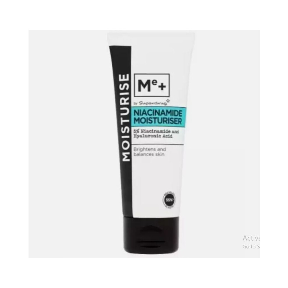 Superdrug Me+ Niacinamide And Hyaluronic Acid Moisturiser 75Ml