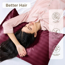 (Pillowcase Pair: 50 x 75 CM, Burgundy Red) Stripe Duvet Quilt Cover Set OR Pillowcases Pair