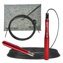 Speed Skipping Rope Adult for Women and Men - Premium Jump Rope w/High Spec Aluminium for Advance Fitness - Beast Rope Elite by Beast Gear for Boxing,