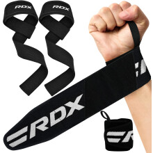 RDX Weight Lifting Straps, Deadlifting Powerlifting, 60CM Anti Slip Hand Bar Grip, 5MM Neoprene Padded Wrist Support, Bodybuilding Workout Heavy Duty,
