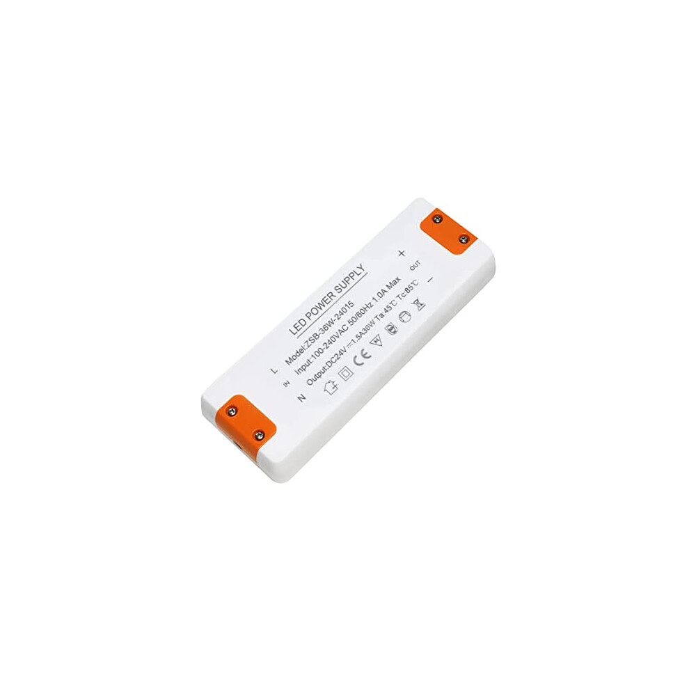 24v LED Driver, 36W 1.5A LED Transformer 240 to 24V, Constant Power Supply, Compact LED Light Adapter for G4 GU5.3 MR11 MR16 LED Strips Light Power