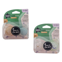 Baby Dummy Silicone Soothers Dummies Sealife Blue Assorted 2-Pack 0-6m