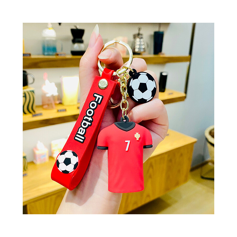 (Ronaldo7) Football Fashionable Jersey Keychain Adorable Cartoon Style Perfect For Gifts Not,Specified