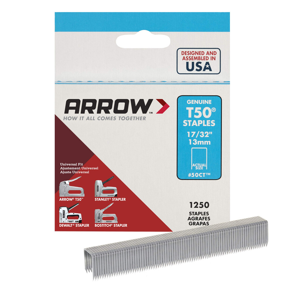 Arrow T50 Staples Box 1250 Ceiltile 13mm ARRT50CTS