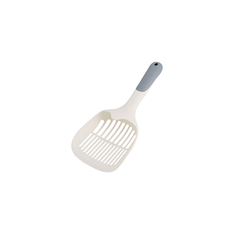 HONZUEN Plastic Cat Litter Scoop, Cat Poop Scoop with Non-slip Handle Easy to Clean Litter Tray Scoop Litter Scooper for Cats, Durable Kitty Litter