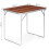 Touristentisch, Picknicktisch, klappbare Platte, 80x60 cm, Holz 8