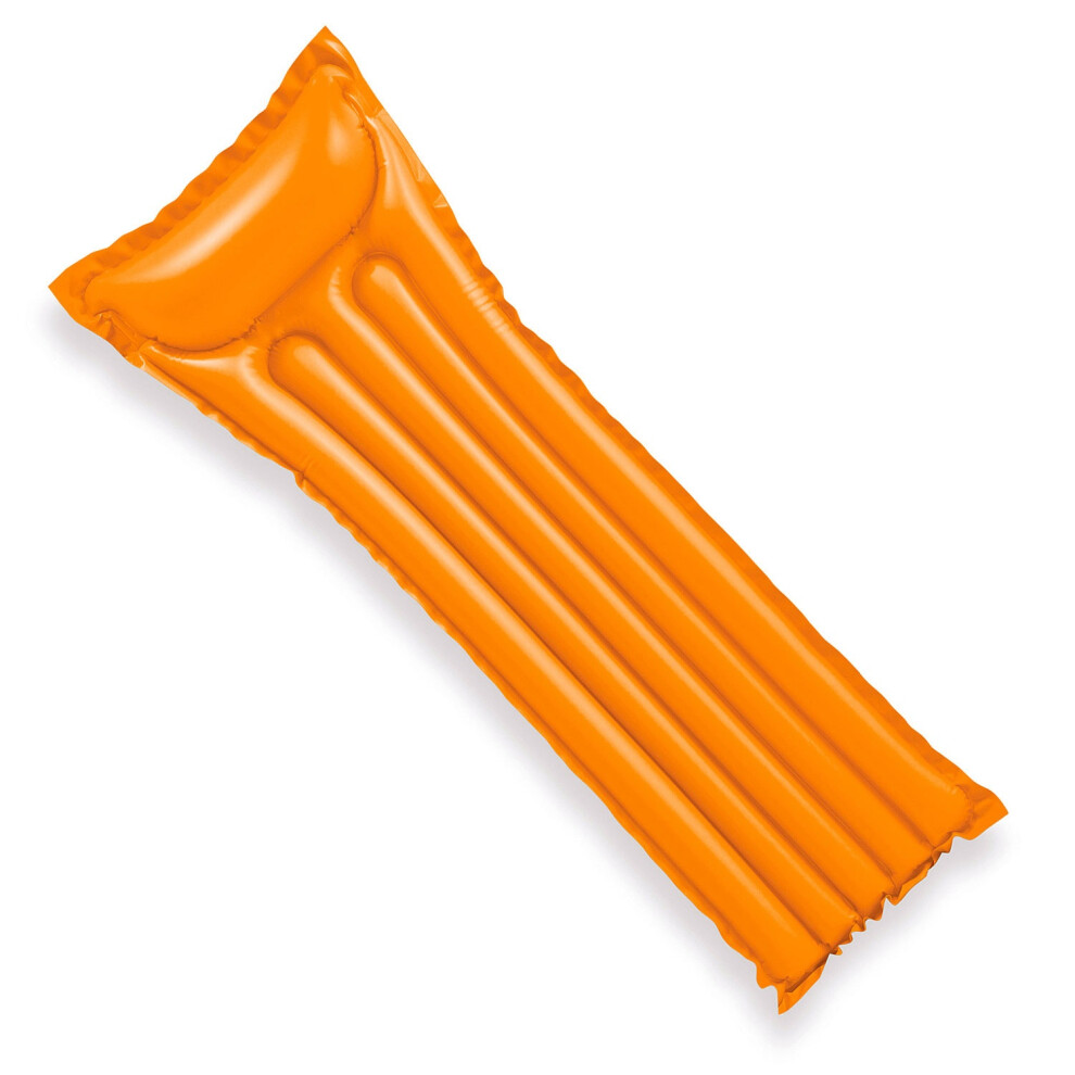 Inflatable swimming mattress 183x69 cm orange - 59703 INTEX