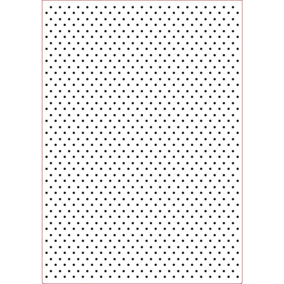 Vaessen creative 3605-001 Dot Embossing Folder, Transparent, A4