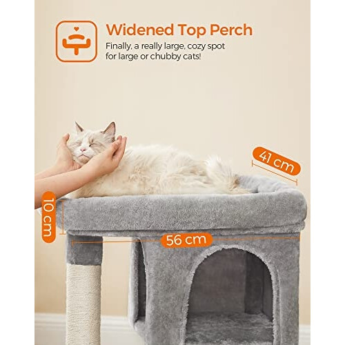 Cat Tree with Viewing Platform, Caves & Scratching Posts 2