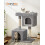 Cat Tree with Viewing Platform, Caves & Scratching Posts 2