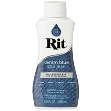 Rit Purpose Liquid Dye, Fabric, Denim Blue, 236ml