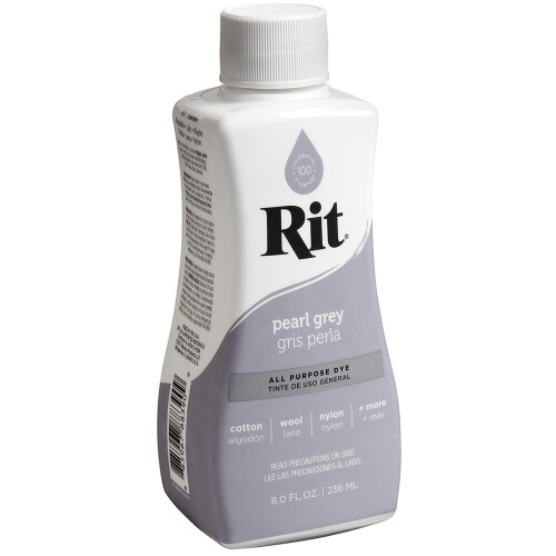 Rit Multi Purpose Dye Liquid, Pearl Grey, 236 ml (Pack of 1) 1