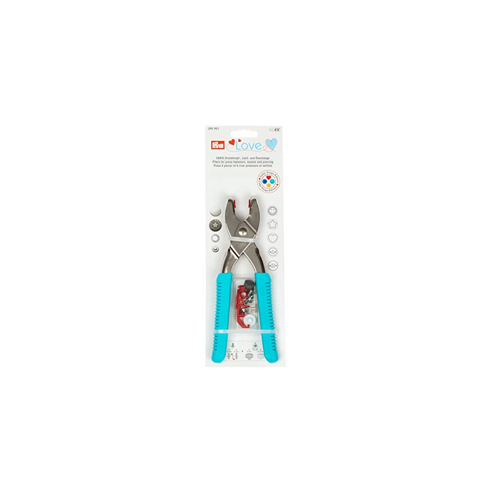 Prym Love Vario Pliers Plus Piercing/Colorsnaps Tools, Silver