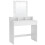 White Vanity Table with Lights & Ample Storage Drawers 1
