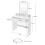 White Vanity Table with Lights & Ample Storage Drawers 6