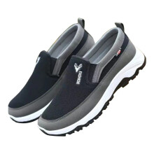 (43, Black) Men Orthopedic Shoes Breathable Flat Slip On for Outdoor Activity Hiking Walking