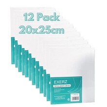 Exerz 20x25cm Canvas Panels 12pcs 280GSM/ Artist Canvas Board 100% Cotton 0.3cm Thinkness/Blank/Triple Primed/Acid Free/Medium Grain