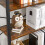 6-Tier Rustic Bookshelf with Steel Frame for Any Room 4
