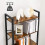 6-Tier Rustic Bookshelf with Steel Frame for Any Room 6