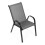 Set Gartenstühle für Terrasse, Balkon, grau 5