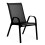 2er Set Gartenstühle für Terrasse, Balkon, Schwarz 9