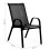 2er Set Gartenstühle für Terrasse, Balkon, Schwarz 10