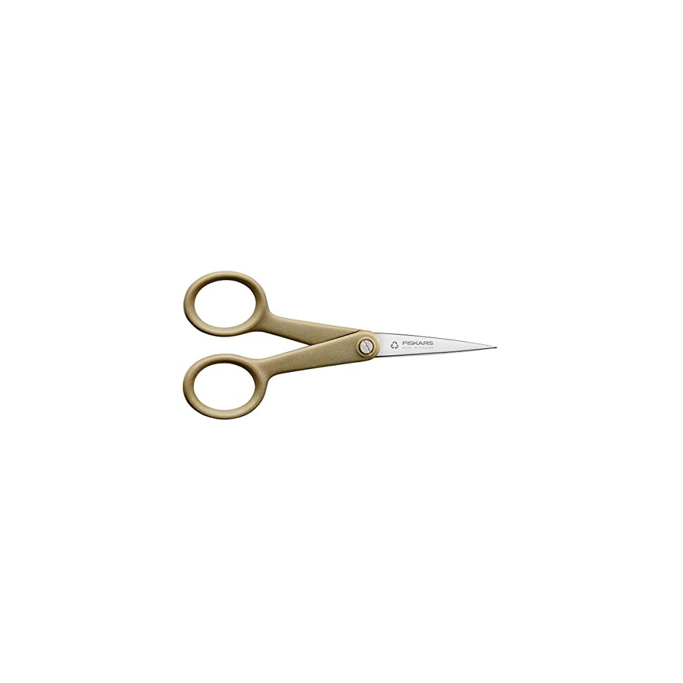 Fiskars Renew 1062547 Craft Scissors, Length: 12 cm, Recycled Stainless Steel/Plastic, 100% Recyclable Materials, Gray