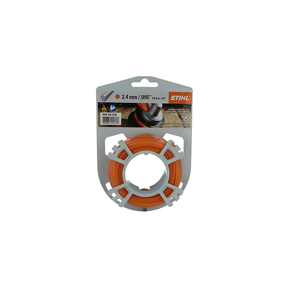 Stihl trimmer line, around 2.4 mm x 15.2m.