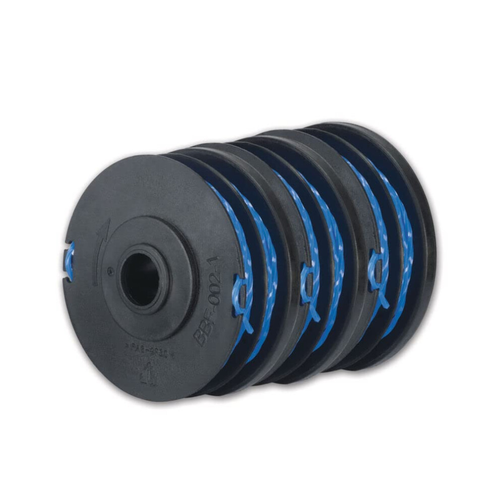 Ryobi RAC123 Spools for RLT4027 and RLT6030, 3 x 1.65 mm, Blue