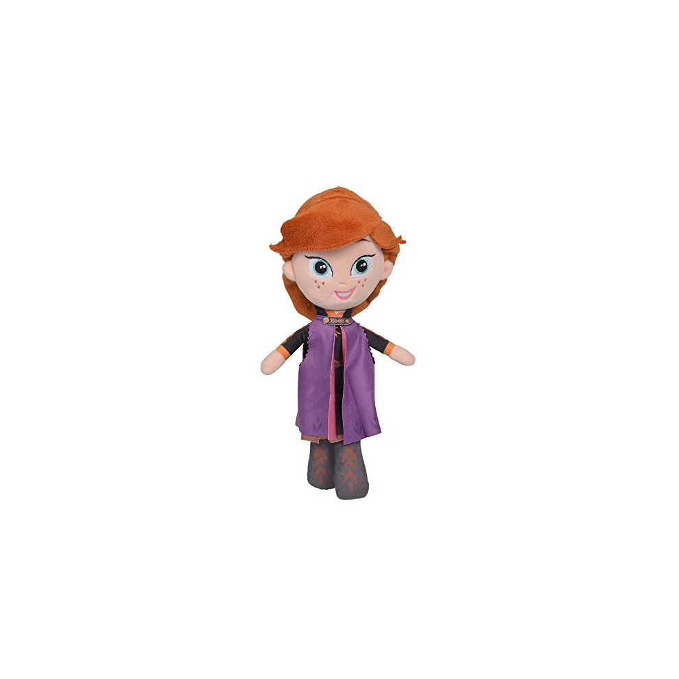 Disney - Friends Style Anna Plush Toy - 25cm, Orange / Purple