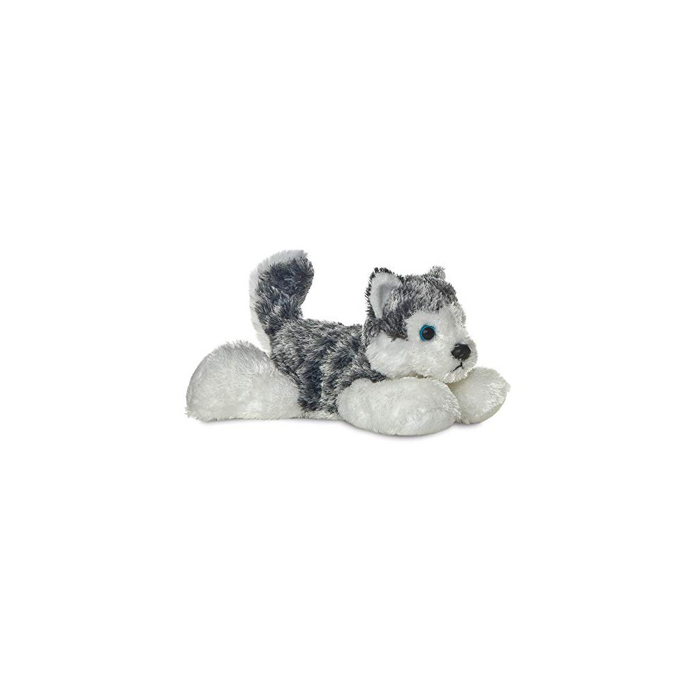 Aurora, 31293, Mini Flopsie Husky Mush, 8In, Soft Toy, Grey and White