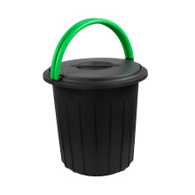 Eco Solution - Afvalemmer mit Deksel 25L - Grün