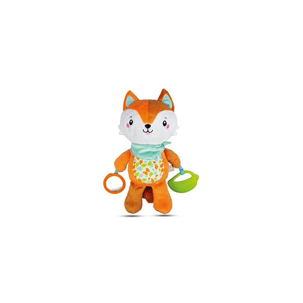 Clementoni 17271 Happy Fox Activity Plush, Multi-Colour