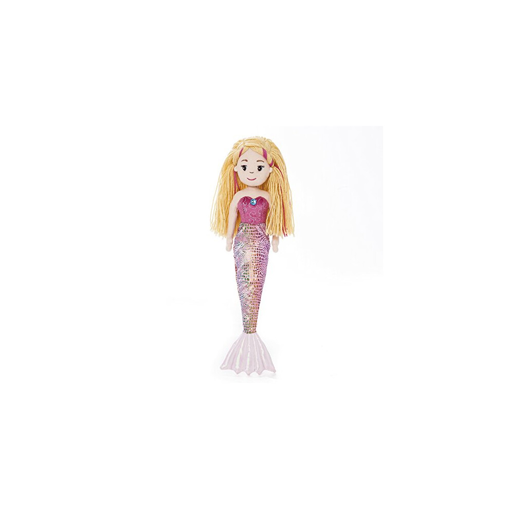 AURORA Sea Sparkles 13346 Mermaid Melody Plush, Pink, 18-inch