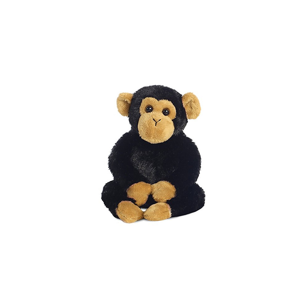 Aurora, 31710, Mini Flopsies Clyde the Chimp, 8In, Soft Toy, Black and Brown