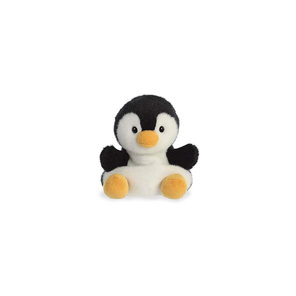 Aurora Palm Pals, Chilly The Penguin Soft Toy, 33481, 5 inches, Black and White