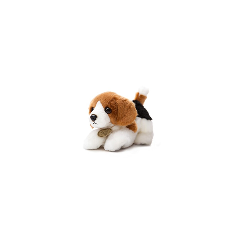 AURORA, 60523, MiYoni Tots Beagle, 8In, Soft Toy, White and Brown