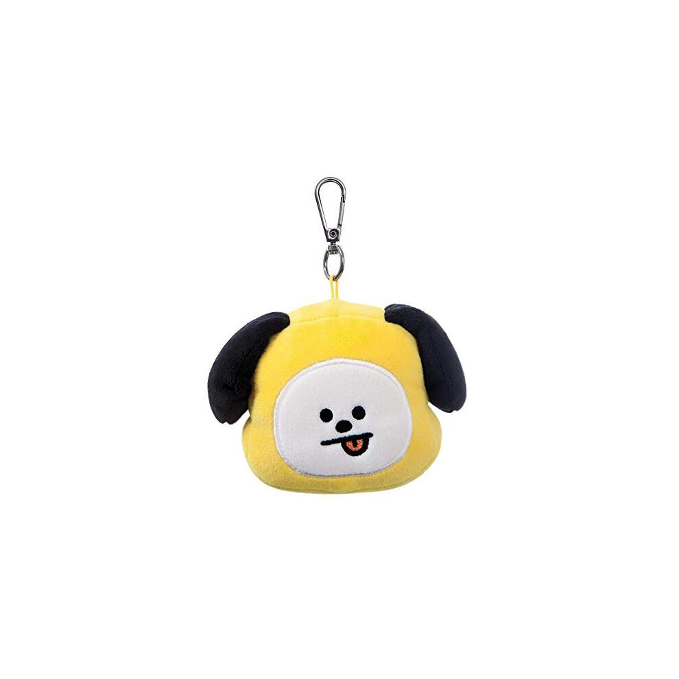 AURORA BT21 Official Merchandise, CHIMMY Plush Key Clip, 61333, Yellow, one Size